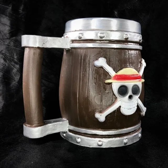Caneca 3D do Barril Luff One Piece Personalizada feita de Resina - Foto 3