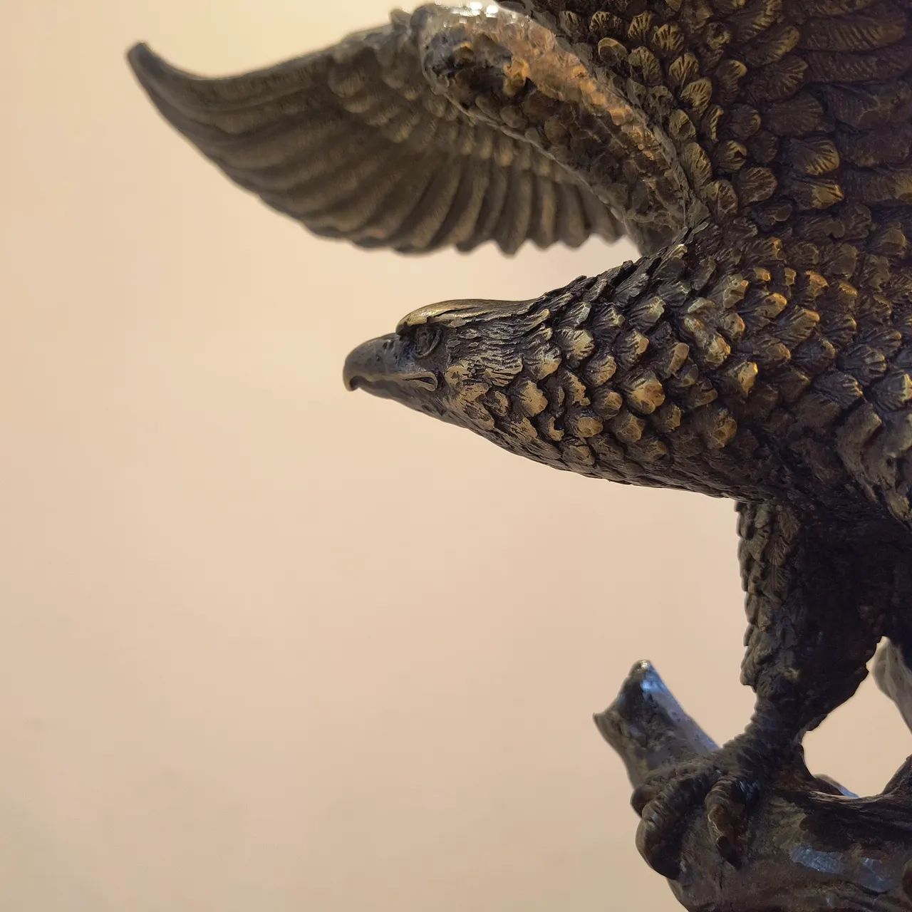 Águia Grande 37 Cm em Bronze maciço Prosperidade Poder Força - Foto 5