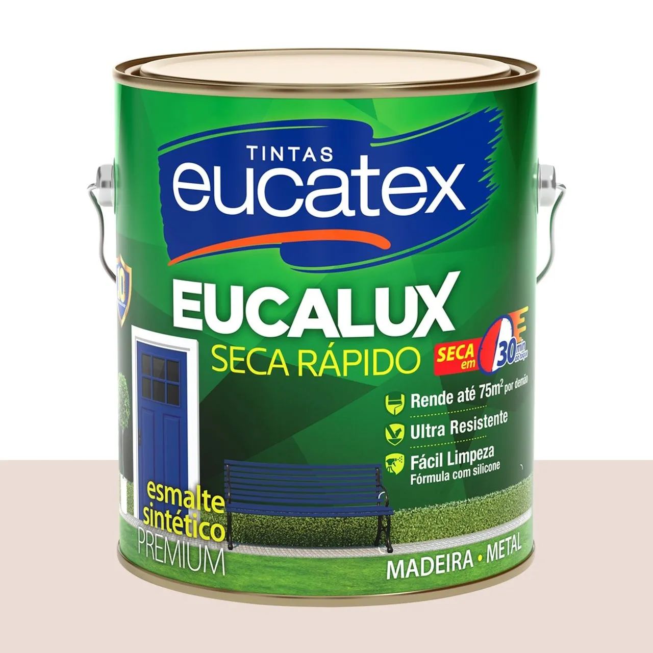 Tinta Esmalte Sintético Bril. Eucatex Aveia 3,2 L