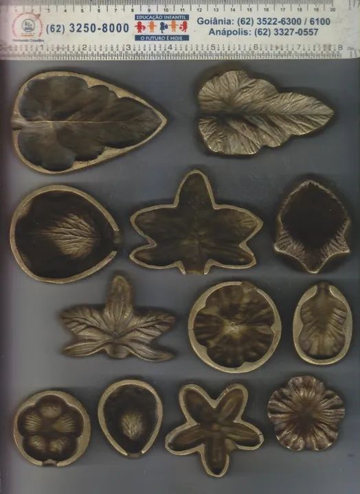 frisadores de bronze jogo com 19 peças de bronze maciço artesanato eva