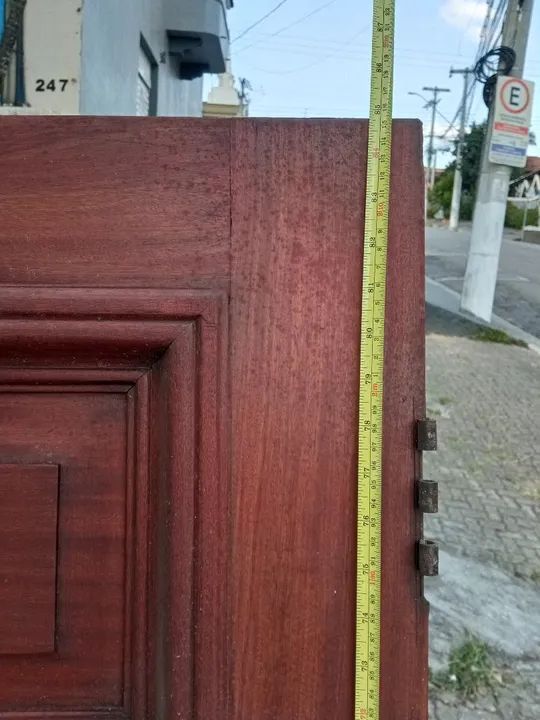Porta dupla de madeira de demolição | Retirar no local  - Foto 3