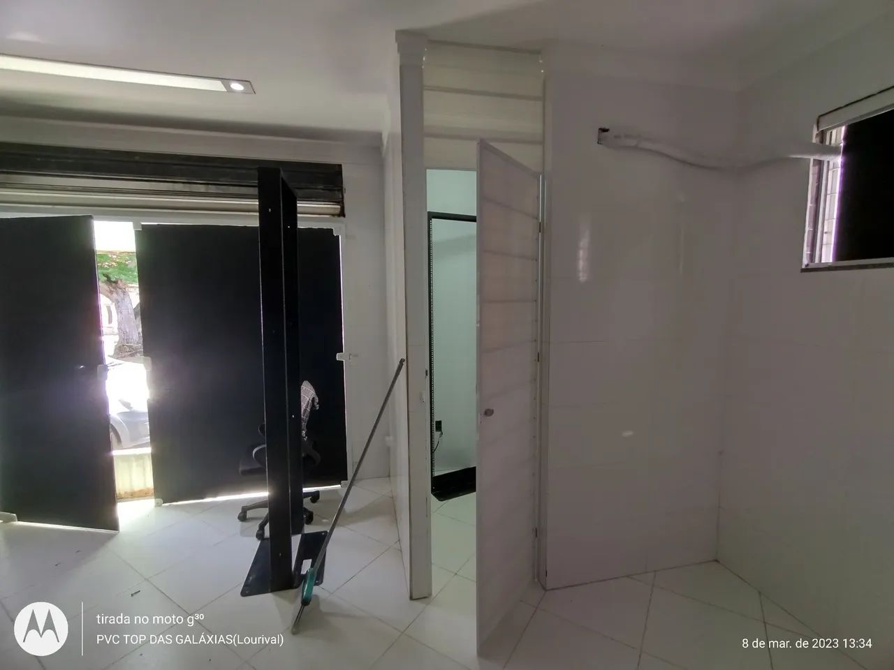 Porta de PVC com alumínio branca - Foto 3