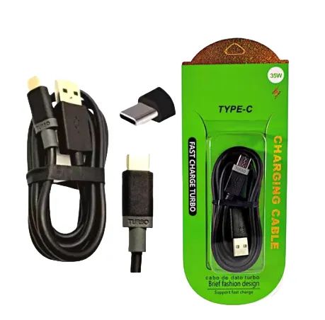 Cabo Usb De Dados Turbo Tipo C Para Celular