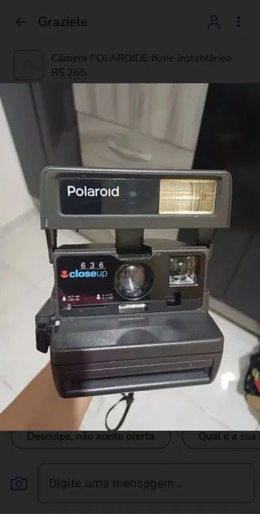 Câmera POLAROIDE filme instantâneo 
