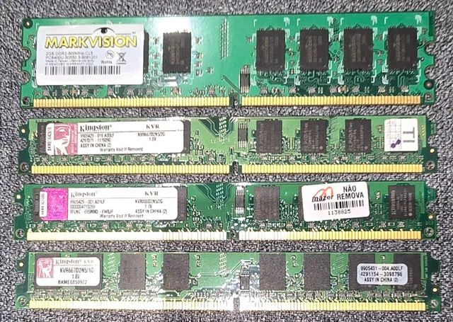 Memórias DDR, DDR2, DDR3 - Foto 2