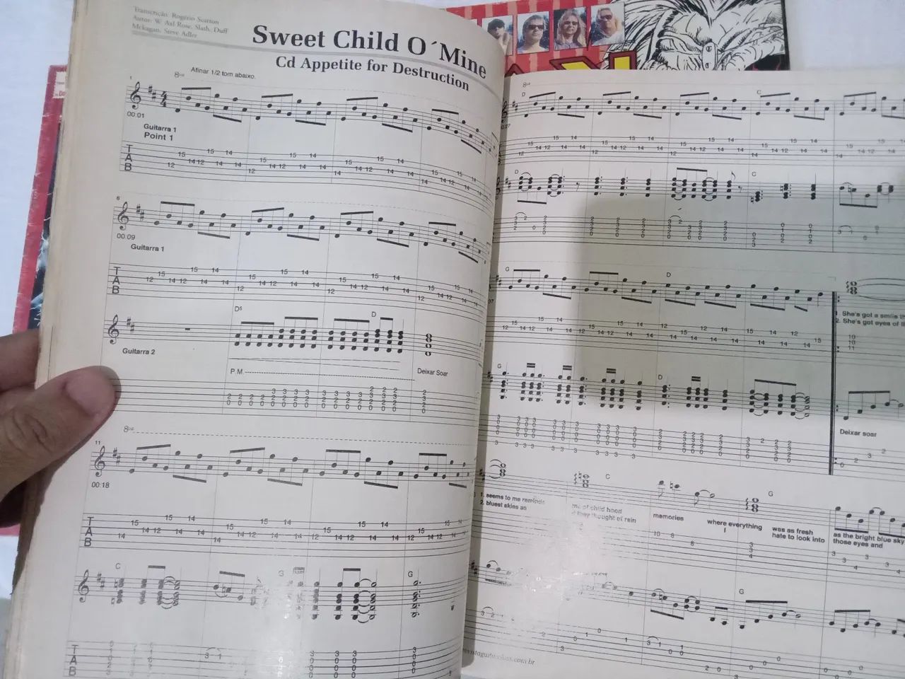 Revistas Guitarra, guitar class e duas com letras do Iron Maiden - Foto 4