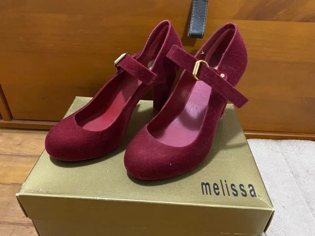 Salto Melissa Vinho - Temptation  - Tam. 36 - COM CAIXA