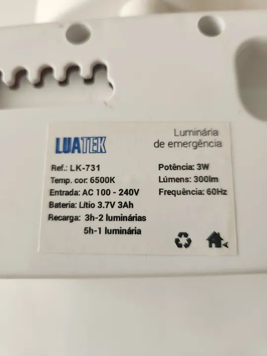 Luminária de emergência luatek - Foto 3
