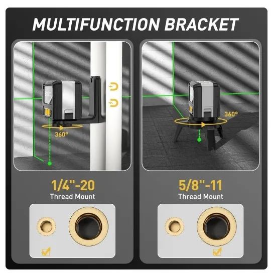 Nível Laser Verde Savsec 2 Linhas Com Estojo Rígido - Ferramentas