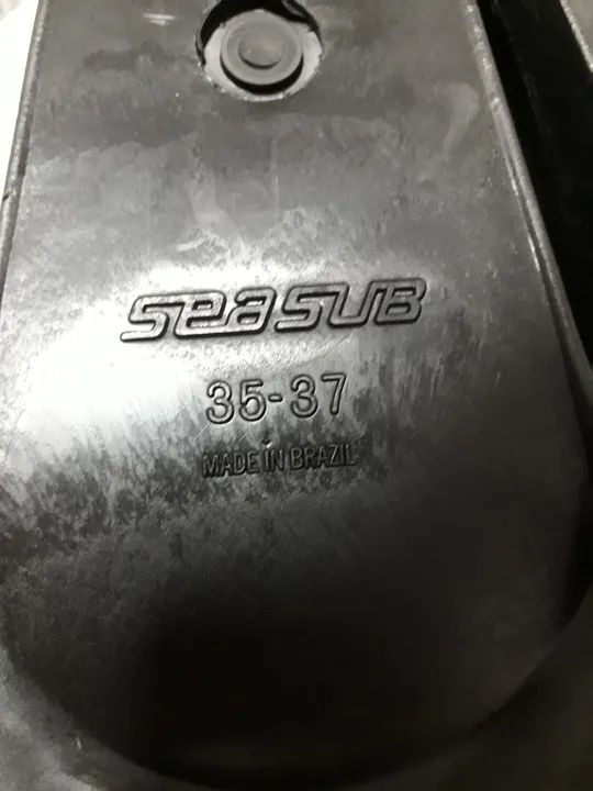 Kit Máscara de Mergulho + Snorkel + Nadadeiras Sea Sub 35-37 - Foto 4