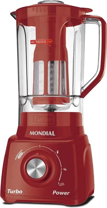 Liquidificador Mondial Turbo Power L-99, 2,2 litros, 550W, c/ filtro RED - 110V (NOVO)