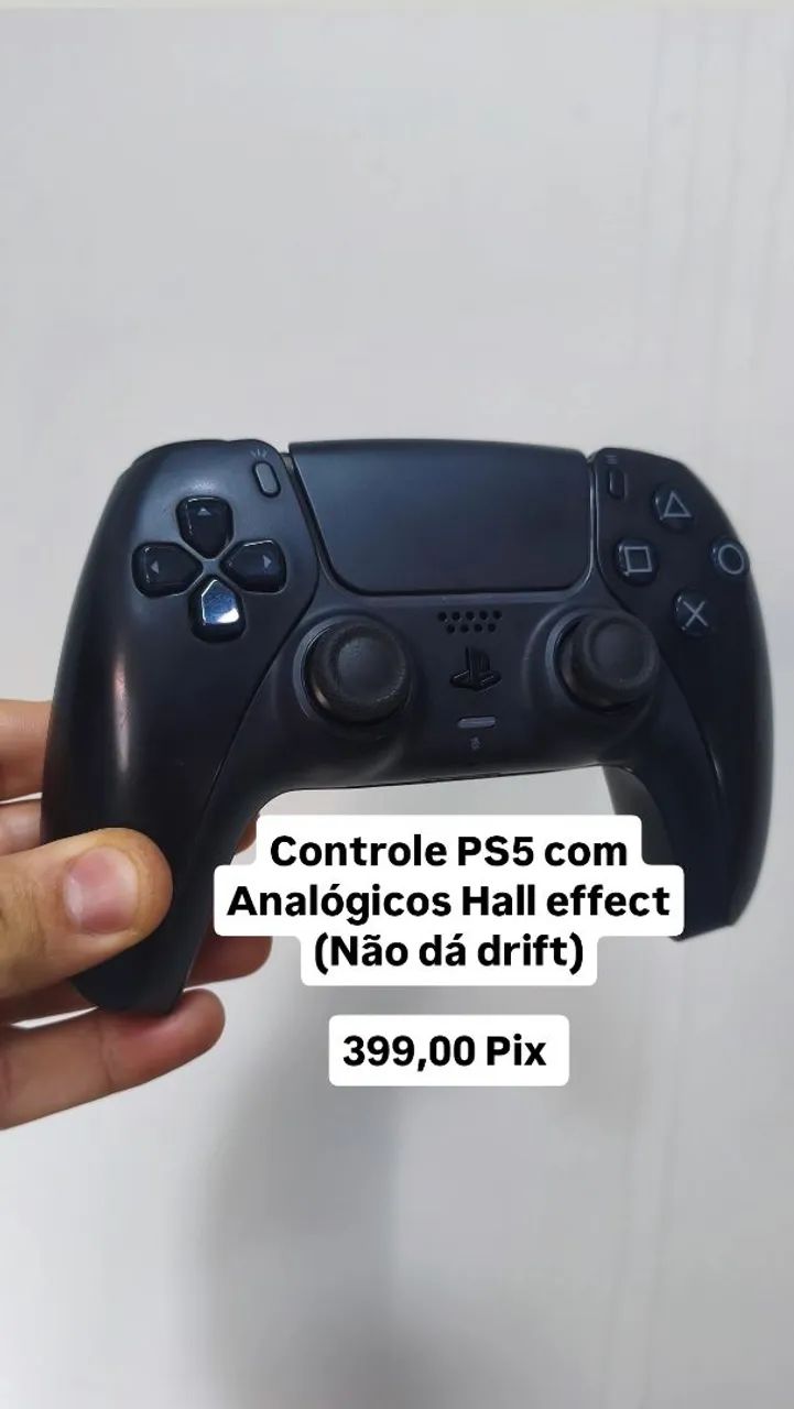 Controle dualsense PS5 com analógico hall effect 