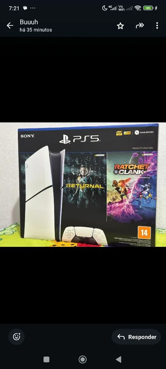 PlayStation 5 com Jogos Returnal e Ratchet & Clank