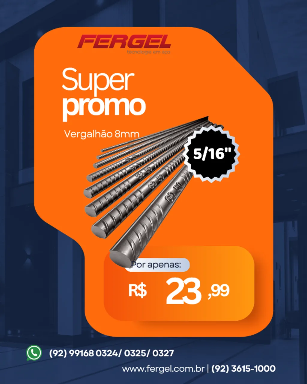 Vergalhão 5/16"