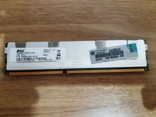 Vendo Lote com 12 Memórias Smart PC3 10600R 4Gb - Foto 2