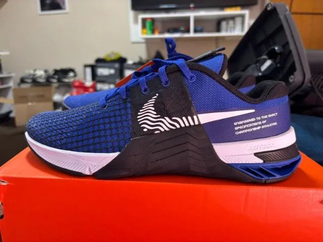 Tenis Nike Metcon 8 Azul Branco Crossfit Academia 42 (40 tambem
