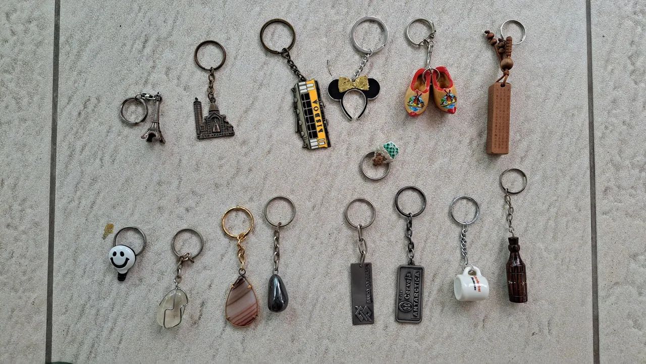 Coleção de chaveiros