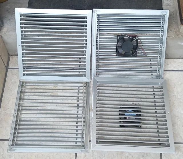Grade / Grelha / Veneziana para ventilação.