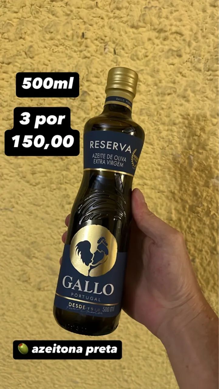 Azeite Gallo Azul - 3 por R$ 150,00 - Foto 2