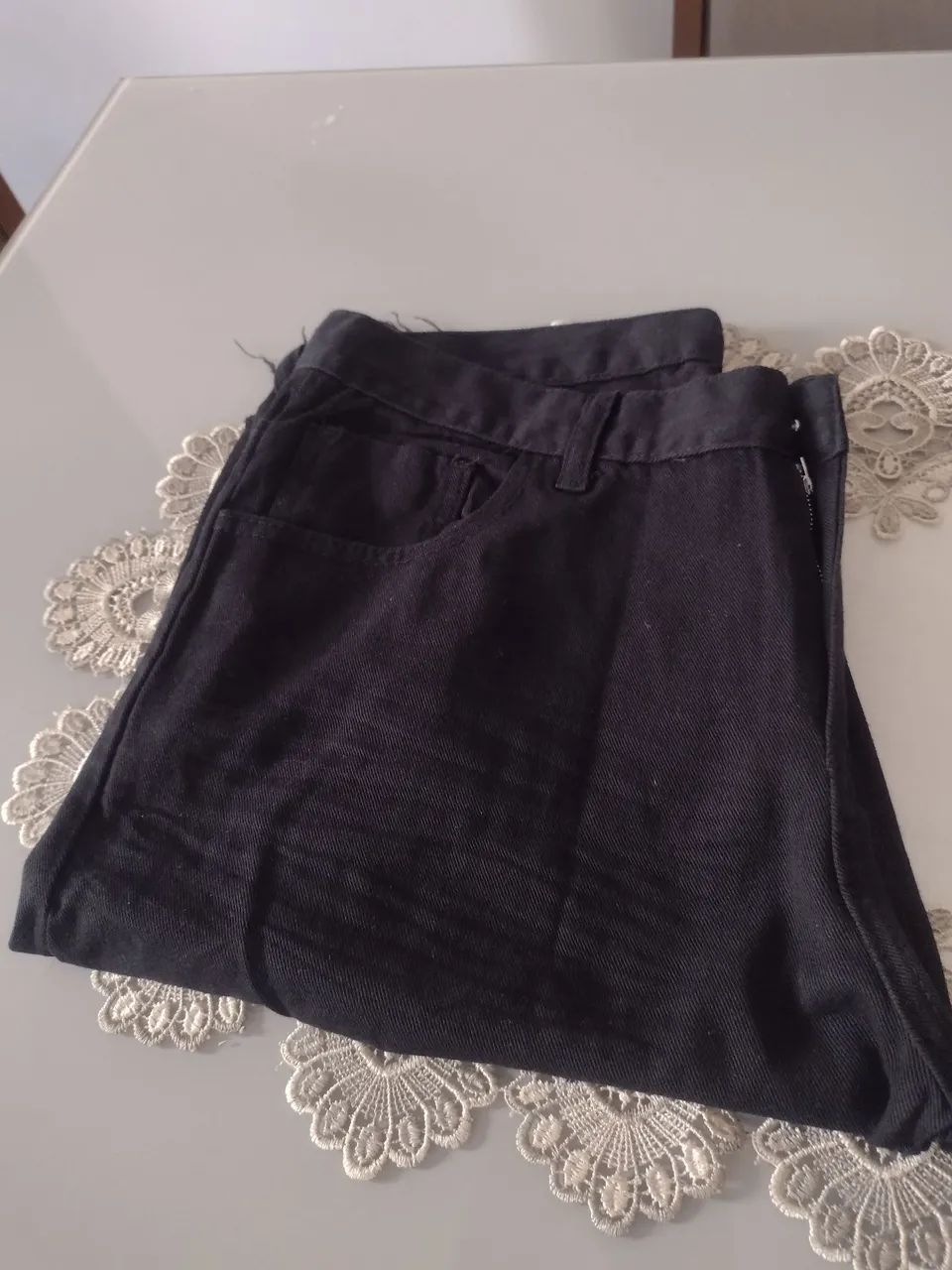 Bermudas Jeans Preta - Foto 5