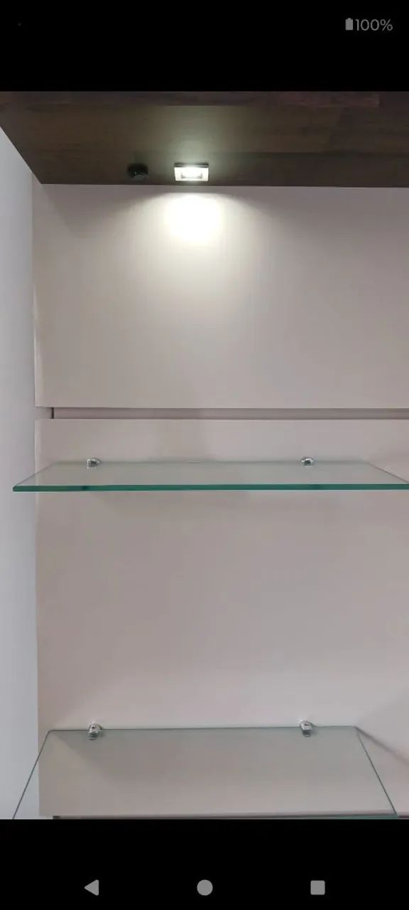 Rack para TV ate 55 polegadas com prateleiras em vidro - Foto 3