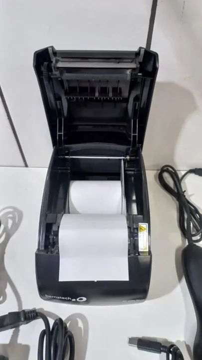 Impressora de cupom fiscal gaveta de dinheiro  leitor ótico para caixa de loja - Foto 5