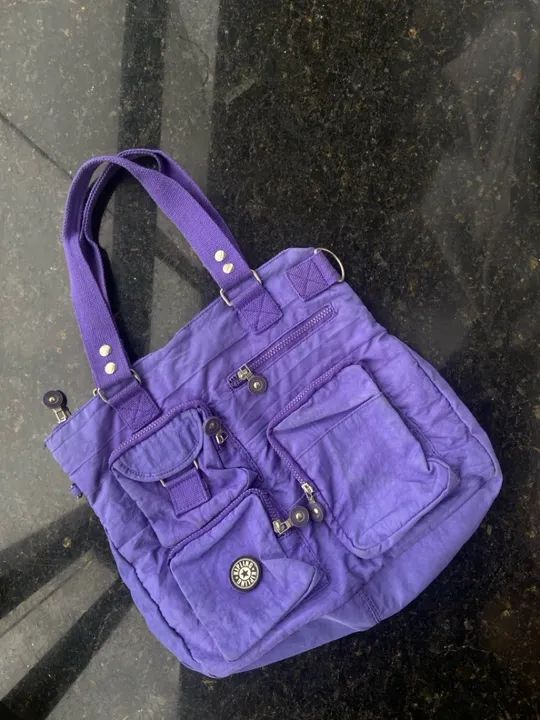 Bolsa KIPLING ROXA com tira colo 