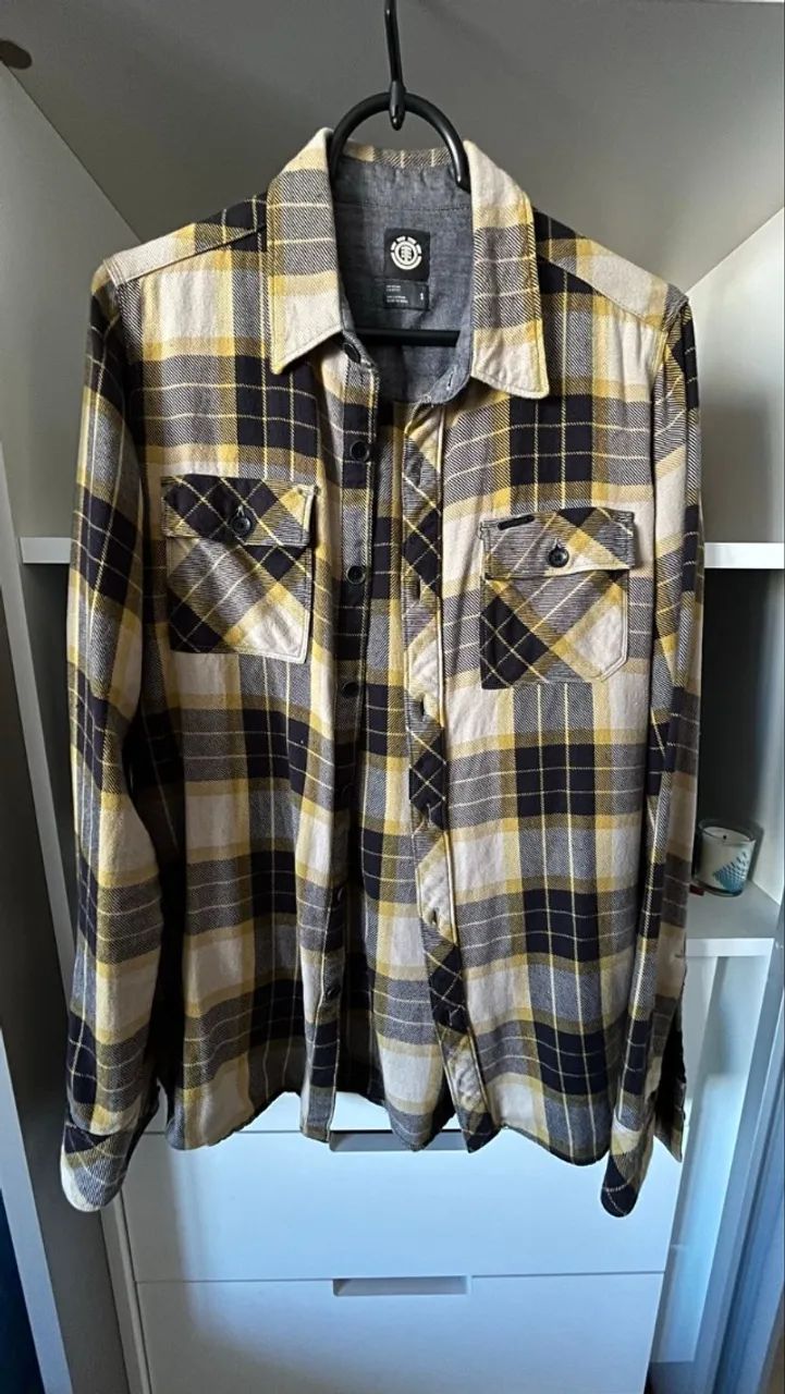 Camisa Element manga longa flanelada xadrez - Foto 2