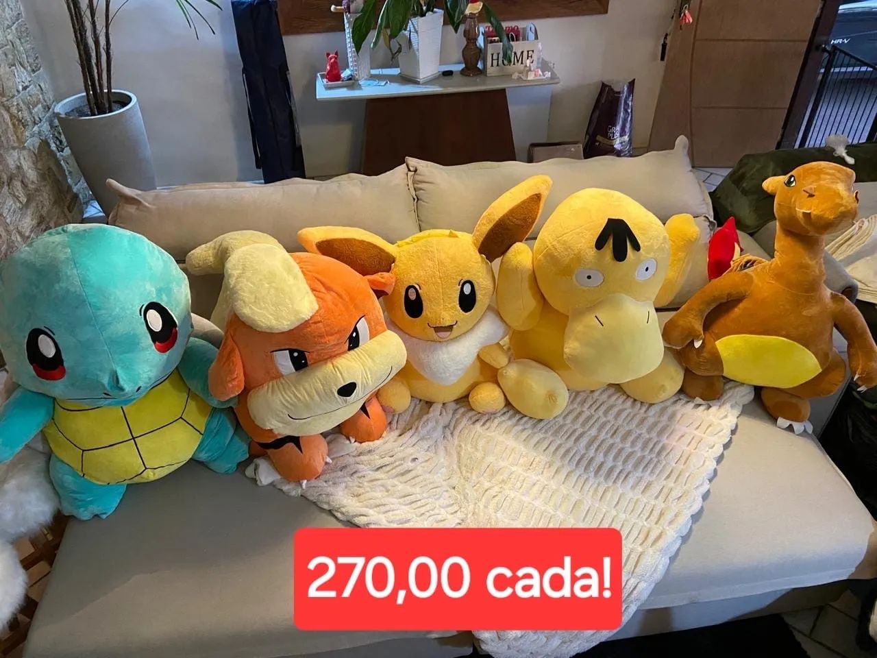 Pelúcias Pokémon - R$ 270,00 cada!