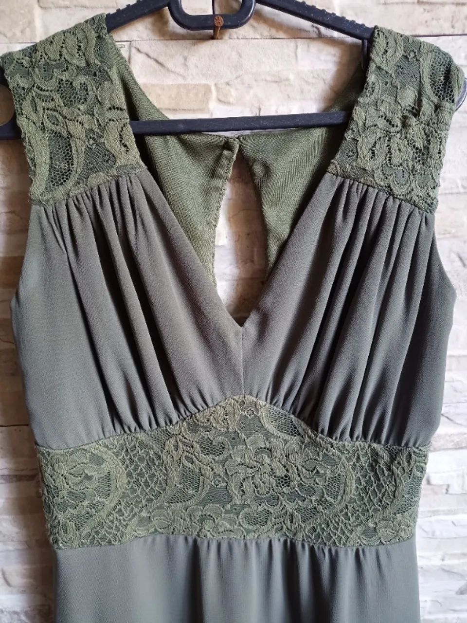 Vestido festa Verde oliva - Foto 3