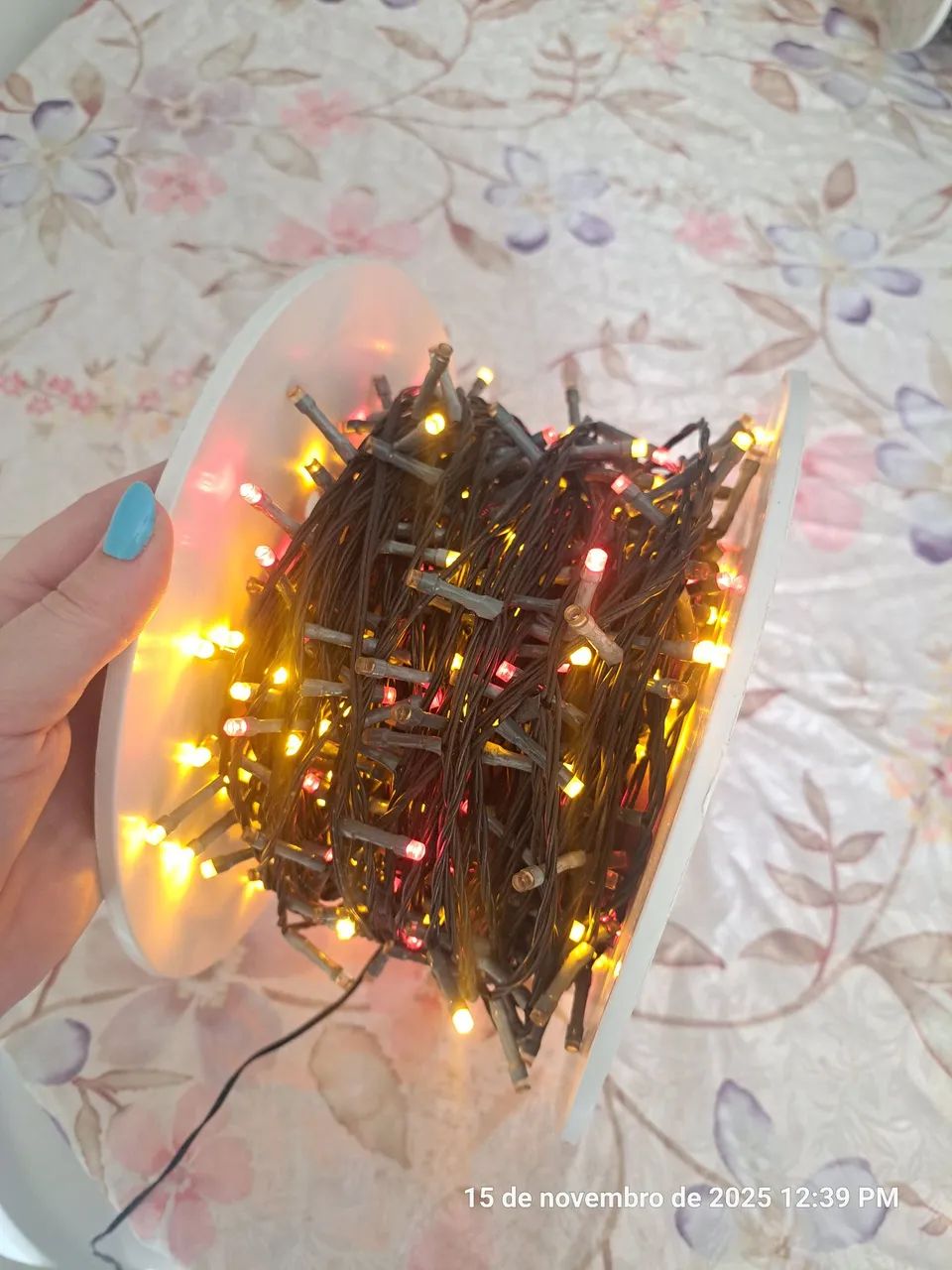 Rolo de luz pisca pisca natal  - Foto 3