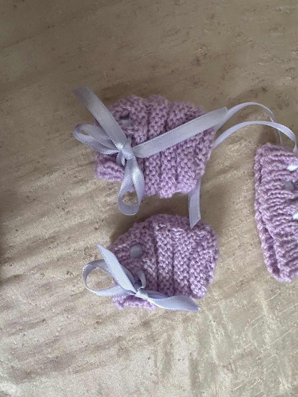 Conjunto bebê pré matura ou boneca lilás  - Foto 3