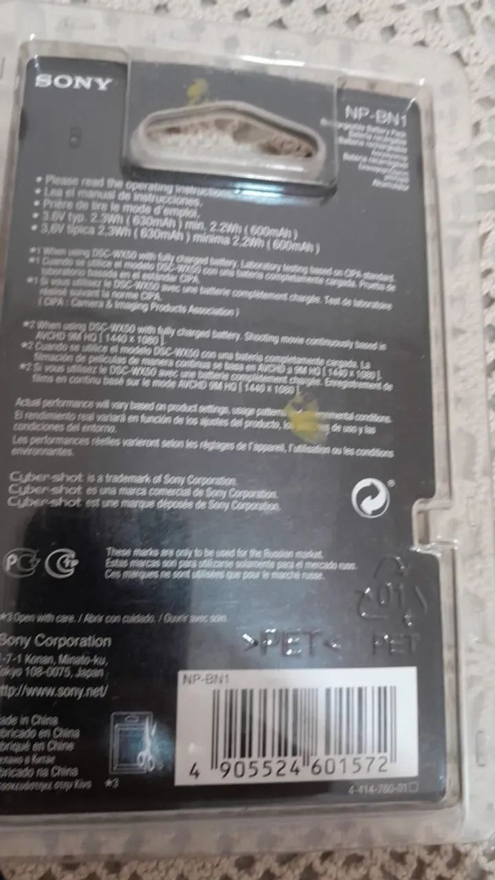 Bateria Np-bn1 Compatível Câmera Sony Dsc-wx220 - Foto 2