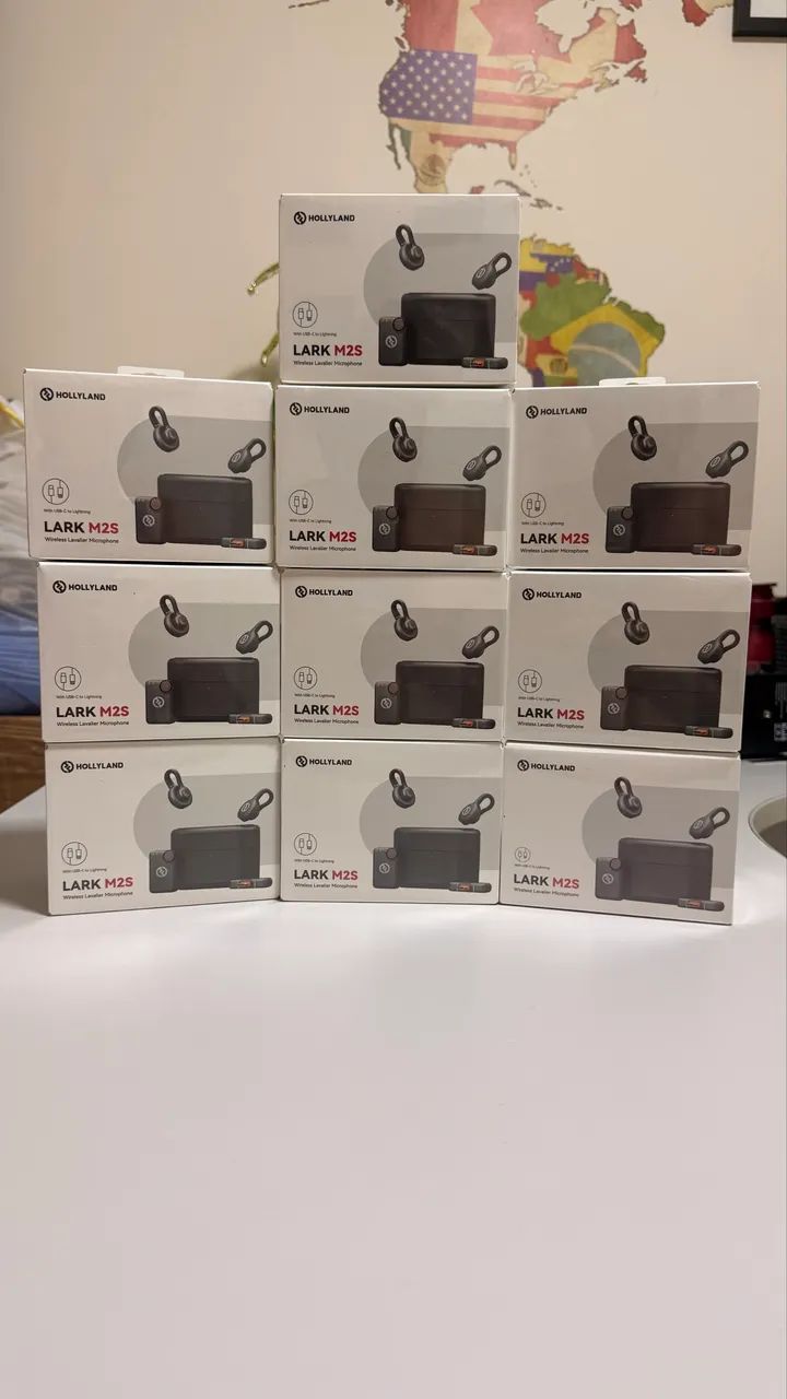 MICROFONE DE LAPELA SEM FIO HOLLYLAND LARK M2S COMBO - LACRADO - Foto 4