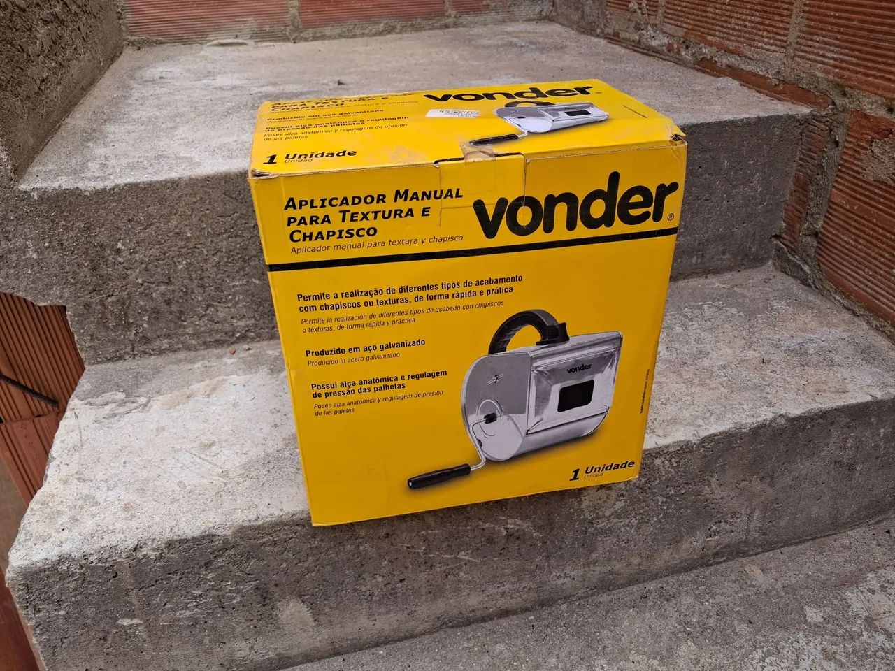 Aplicador Manual para Textura e Chapisco Vonder
