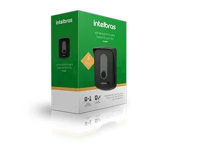  Interfone Modulo Ramal Externo Sem Fio Tis 5000 Intelbras  Cor Preto