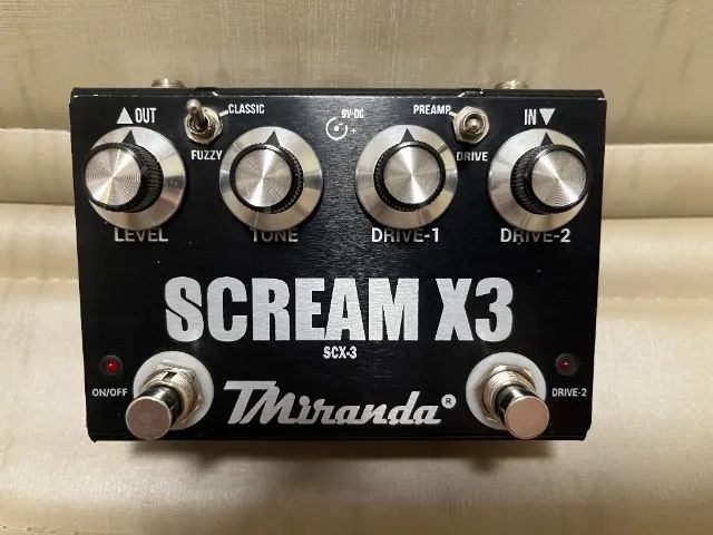 D3 Audio Over drive preamp USシリアル Pedal T Miranda Scx-3 Scream X3 Overdrive - Conservadão