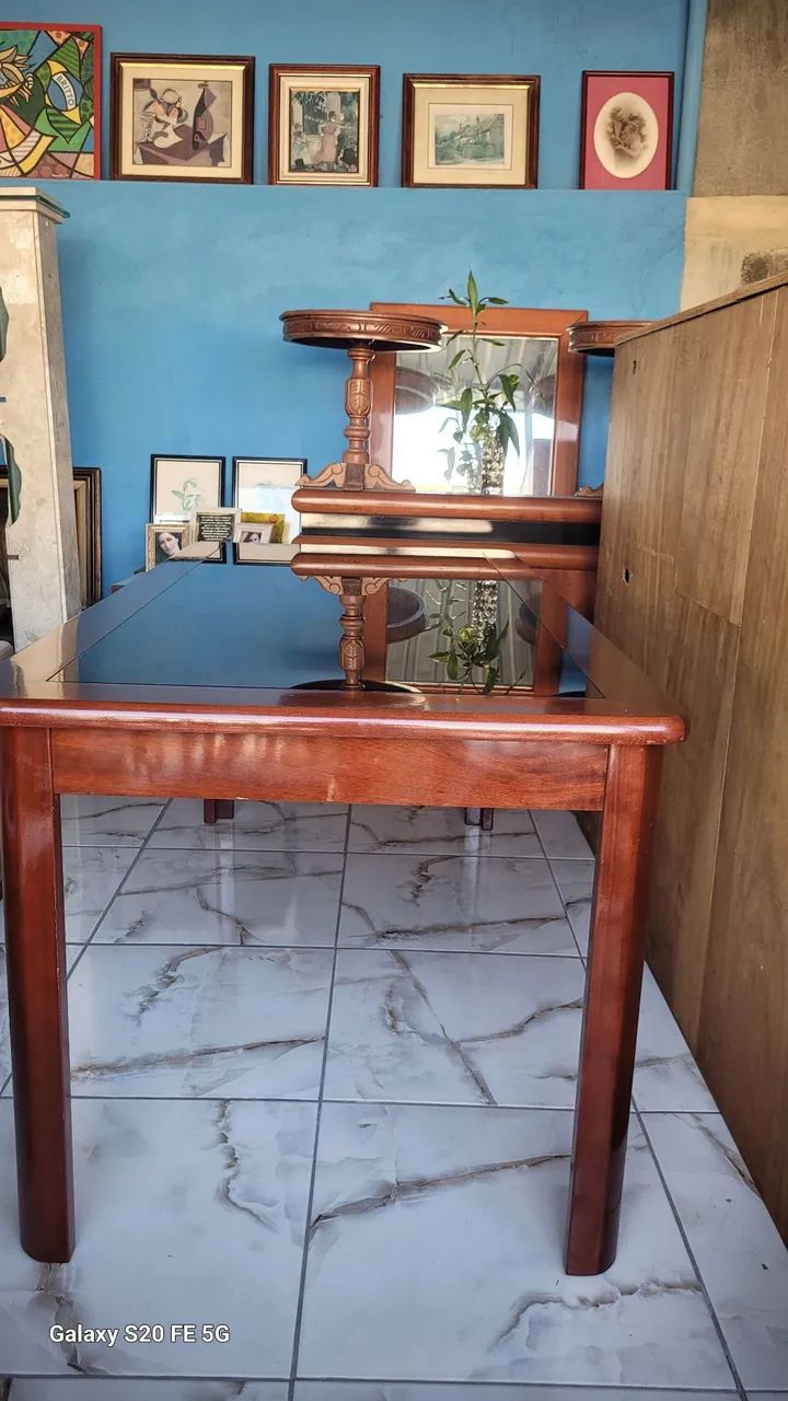 Mesa de madeira 250,00 SÓ A MESA  - Foto 3