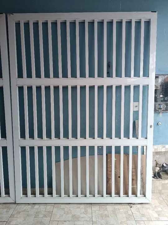 Portão de alumínio branco - segurança para sua casa - Foto 5