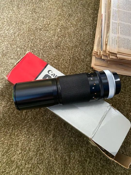 Lente Cânon para máquina fotográfica antiga 
