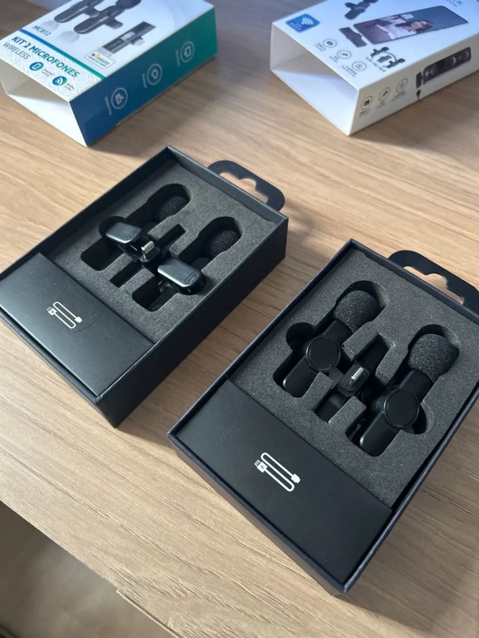 2 pares de Microfone sem fio para iPhone - Foto 2