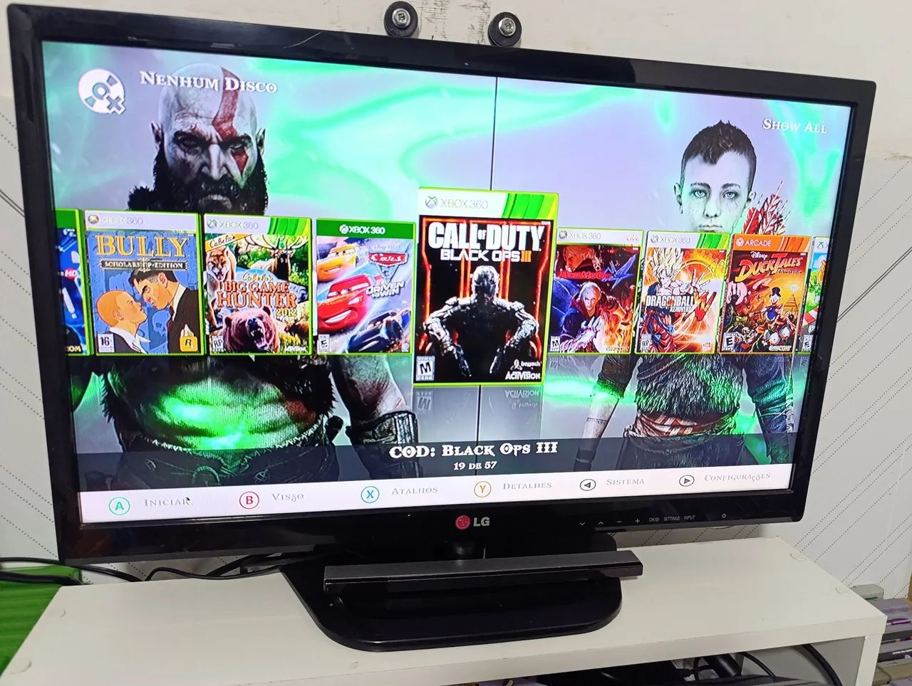 Xbox 360 com Kinect e controle vários jogos  - Foto 5