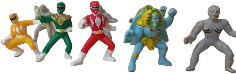 Coleção bonecos Power Rangers Kinder Ovo 1995 8 unidades - Foto 3