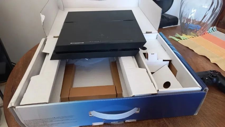 Sony Playstation 4 Black Piano 500gb Completo Na Caixa Ps4 - Foto 5