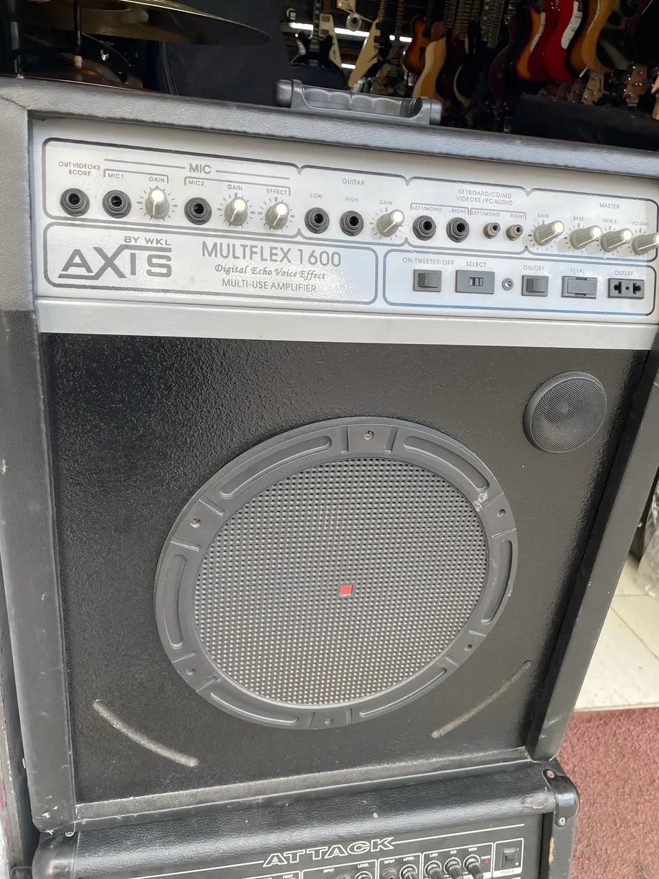 Caixa multiuso multflex 1600 axis ótimo para festas com auxiliar rca  - Foto 2