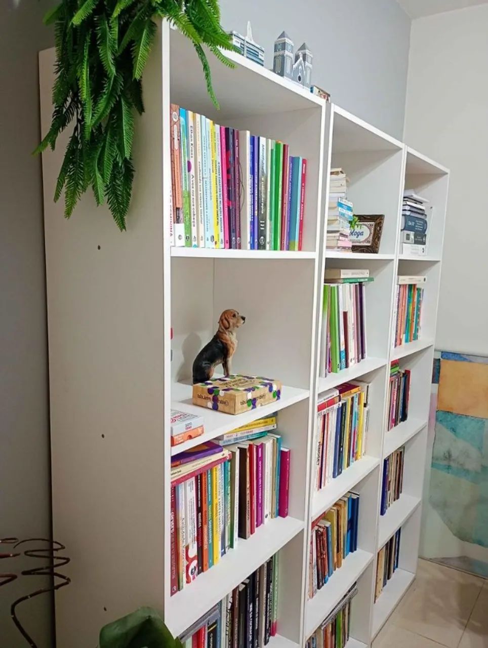 Estante c/ 4 prateleiras em MDF Branco 175 cm x 52 cm x 30 cm