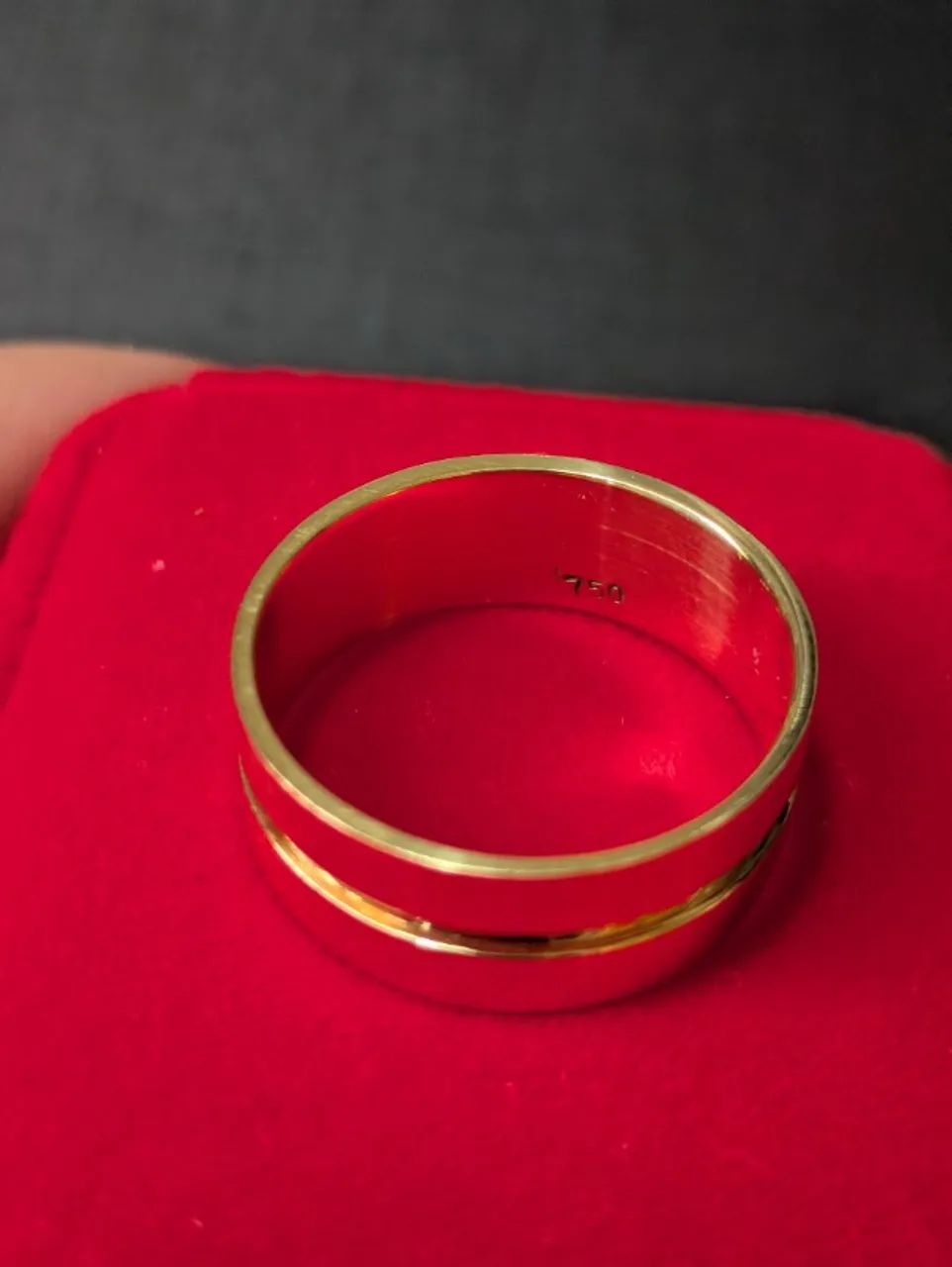 Aliança de ouro 18k modelo escrava (11g) - Foto 5