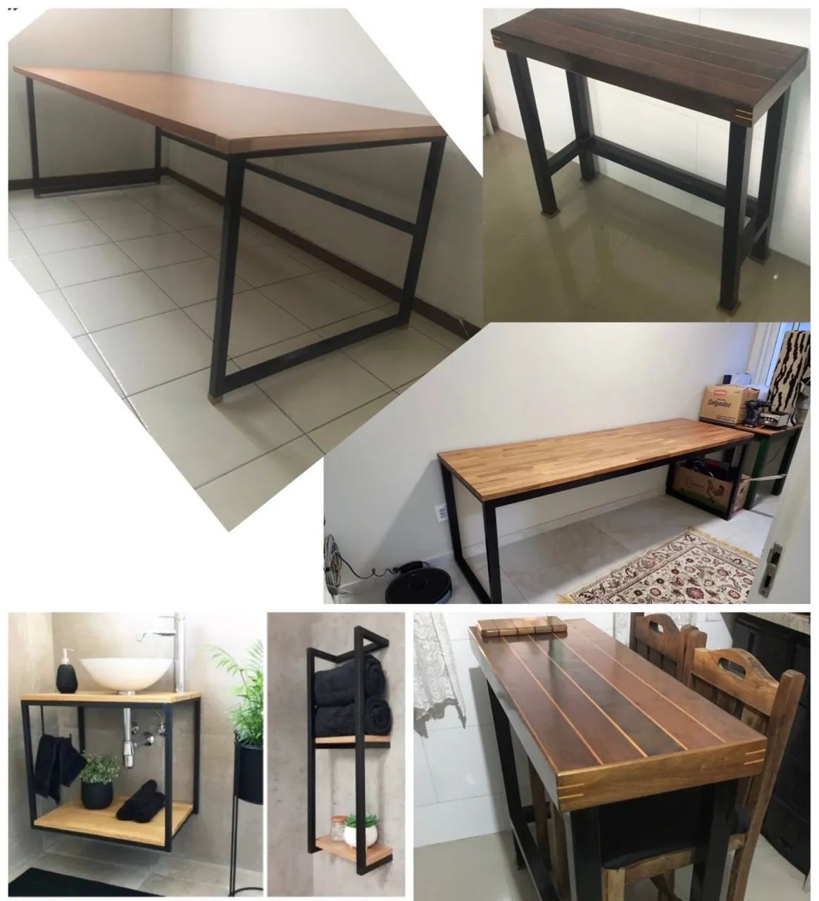Fabricamos moveis em madeira bruta com estilo industrial  - Foto 4