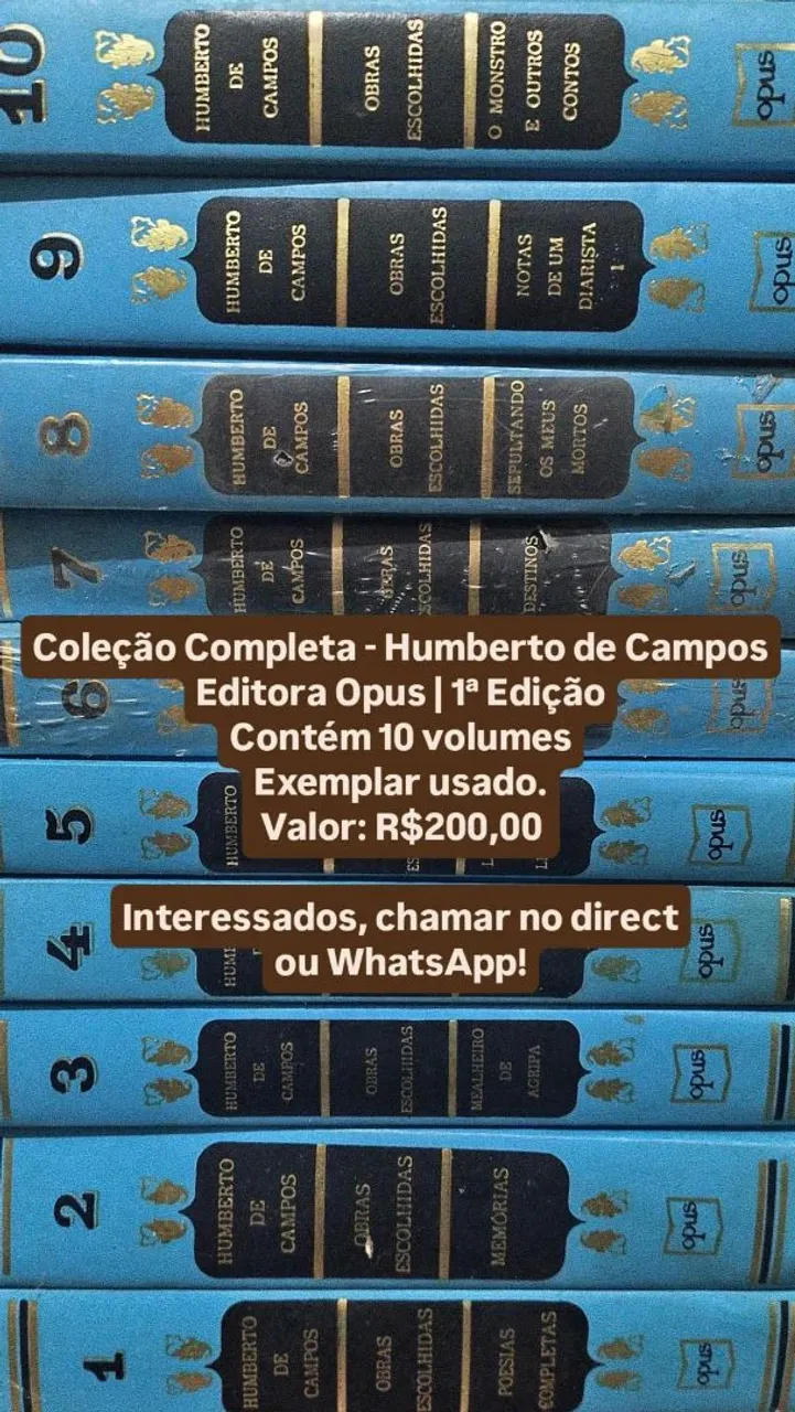 Coleção Completa - Humberto de Campos