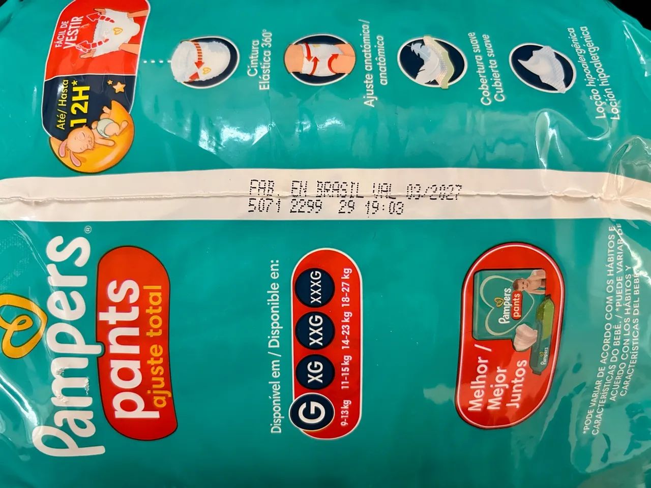 Fraldas Pampers Pants G72 - 72 unidades - Foto 2